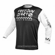 2020 Motocross Ciclismo Maglie Freegun Manica Lunga Nero