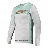 2020 Motocross Ciclismo Maglie Leatt Manica Lunga Bianco