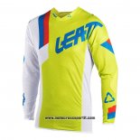 2020 Motocross Ciclismo Maglie Leatt Manica Lunga Giallo