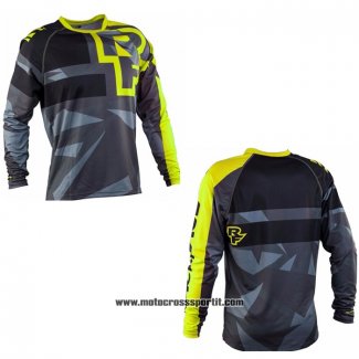 2020 Motocross Ciclismo Maglie RF Manica Lunga Giallo Grigio