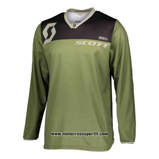 2020 Motocross Ciclismo Maglie Scott Manica Lunga Verde