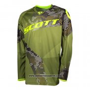 2020 Motocross Ciclismo Maglie Scott Manica Lunga Verde