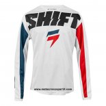 2020 Motocross Ciclismo Maglie Shift Manica Lunga Bianco