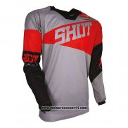 2020 Motocross Ciclismo Maglie Shot Manica Lunga Bianco