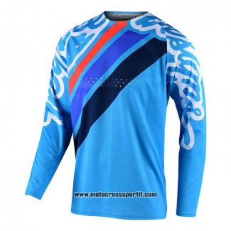 2020 Motocross Ciclismo Maglie TLD Manica Lunga Blu