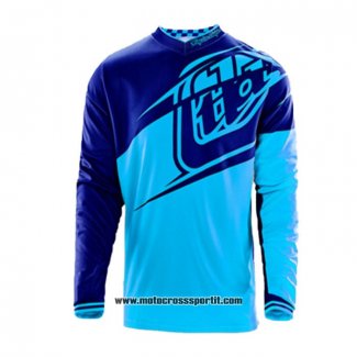 2020 Motocross Ciclismo Maglie TLD Manica Lunga Blu