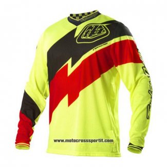 2020 Motocross Ciclismo Maglie TLD Manica Lunga Giallo