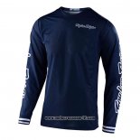 2020 Motocross Ciclismo Maglie TLD Manica Lunga Scuro Blu