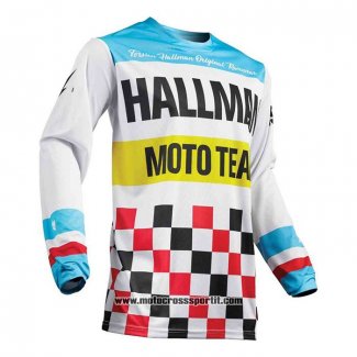 2020 Motocross Ciclismo Maglie Thor Manica Lunga Bianco