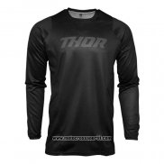 2020 Motocross Ciclismo Maglie Thor Manica Lunga Nero