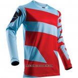 2020 Motocross Ciclismo Maglie Thor Manica Lunga Rosso Blu