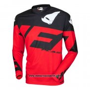 2020 Motocross Ciclismo Maglie UFO Manica Lunga Rosso Nero