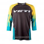 2020 Motocross Ciclismo Maglie Veti Manica Lunga Nero Giallo