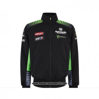 2020 Motocross Ciclismo Maglione Kawasaki Manica Lunga Nero