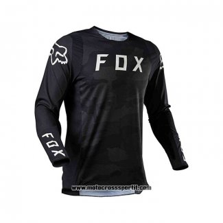 2021 FOX Motocross Ciclismo Maglie Manica Lunga Nero