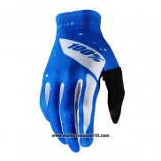 2021 Motocross Ciclismo 100 Percent Guanti Dita Lunghe Blu