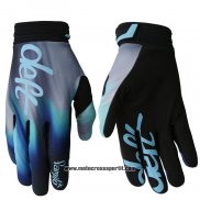 2020 Motocross Ciclismo Deft Family Guanti Dita Lunghe Blu