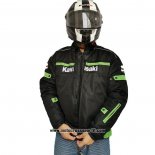 2020 Motocross Ciclismo Giacca Kawasaki Manica Lunga Nero Verde