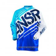 2020 Motocross Ciclismo Maglie ANSR Manica Lunga Blu