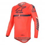 2020 Motocross Ciclismo Maglie Alpinestars Manica Lunga Rosso