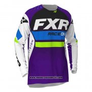 2020 Motocross Ciclismo Maglie FXR Manica Lunga Viola