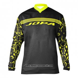 2020 Motocross Ciclismo Maglie Jopa Manica Lunga Nero Giallo