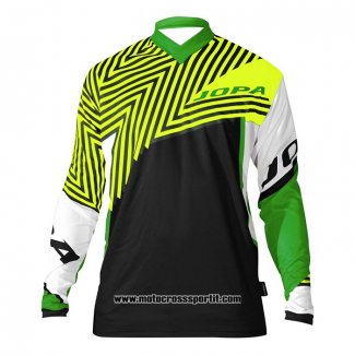 2020 Motocross Ciclismo Maglie Jopa Manica Lunga Nero Giallo