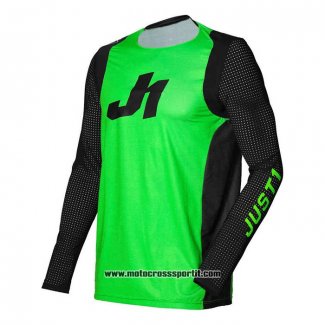 2020 Motocross Ciclismo Maglie Just 1 Manica Lunga Verde Nero