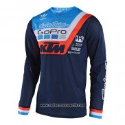 2020 Motocross Ciclismo Maglie KTM Manica Lunga Scuro Blu