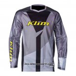 2020 Motocross Ciclismo Maglie Klim Manica Lunga Grigio