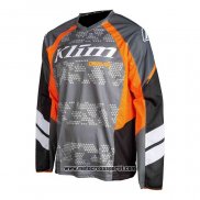 2020 Motocross Ciclismo Maglie Klim Manica Lunga Grigio