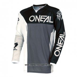 2020 Motocross Ciclismo Maglie Oneal Manica Lunga Grigio