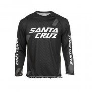 2020 Motocross Ciclismo Maglie Santa Cruz Manica Lunga Nero