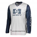 2020 Motocross Ciclismo Maglie Scott Manica Lunga Bianco