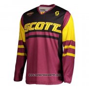 2020 Motocross Ciclismo Maglie Scott Manica Lunga Viola