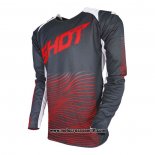 2020 Motocross Ciclismo Maglie Shot Manica Lunga Grigio