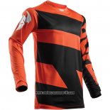 2020 Motocross Ciclismo Maglie Thor Manica Lunga Arancione Nero