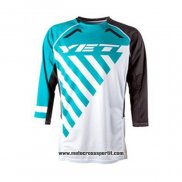 2020 Motocross Ciclismo Maglie Veti Manica Lunga Azzurro Bianco