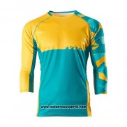 2020 Motocross Ciclismo Maglie Veti Manica Lunga Azzurro Giallo