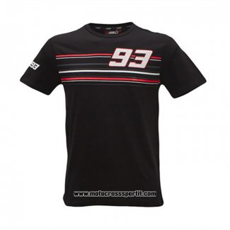 2020 Motocross Ciclismo Maglietta No.93 Manica Corta Nero