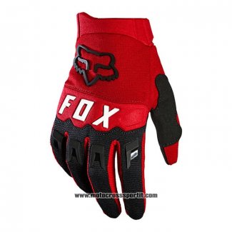 2021 Motocross Ciclismo FOX Guanti Dita Lunghe Rosso