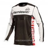 2021 Motocross Ciclismo Maglie Fast House Manica Lunga Nero Bianco