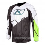 2021 Motocross Ciclismo Maglie Klim Manica Lunga Nero Bianco