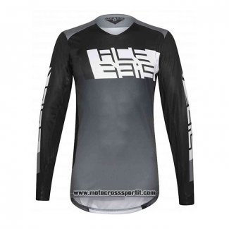 2020 Motocross Ciclismo Maglie Acerbis Manica Lunga Nero Grigio