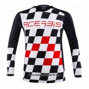 2020 Motocross Ciclismo Maglie Acerbis Manica Lunga Nero Rosso