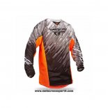 2020 Motocross Ciclismo Maglie FLY Manica Lunga Grigio