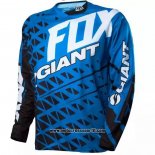 2020 Motocross Ciclismo Maglie FOX Manica Lunga Blu