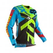 2020 Motocross Ciclismo Maglie FOX Manica Lunga Blu