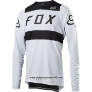 2020 Motocross Ciclismo Maglie FOX Manica Lunga Nero Bianco