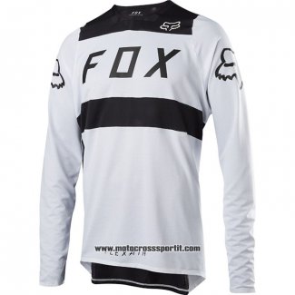 2020 Motocross Ciclismo Maglie FOX Manica Lunga Nero Bianco